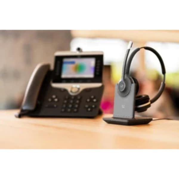 GENERISK 0889728180504 - KVM SWITCH - Cisco 562 headset Pannband Svart, Grå (562 TRÅDLÖST DUAL HEADSET - STANDARD BASSTATION