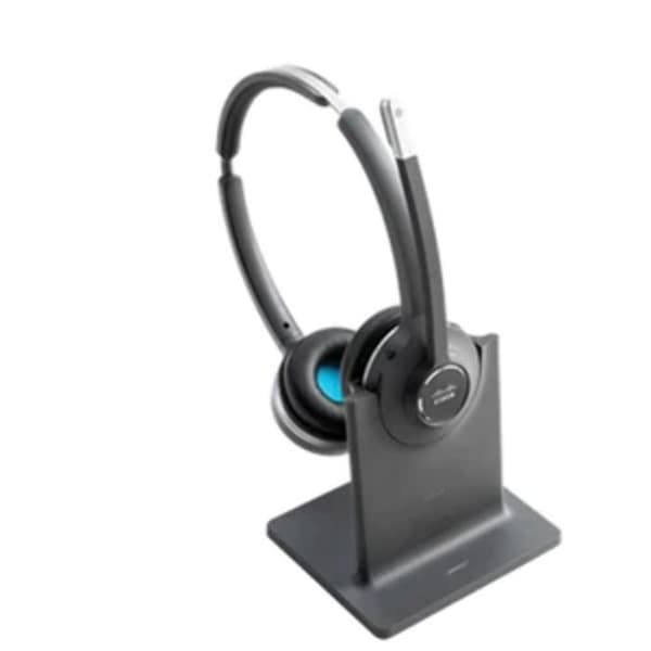 GENERISK 0889728180504 - KVM SWITCH - Cisco 562 headset Pannband Svart, Grå (562 TRÅDLÖST DUAL HEADSET - STANDARD BASSTATION