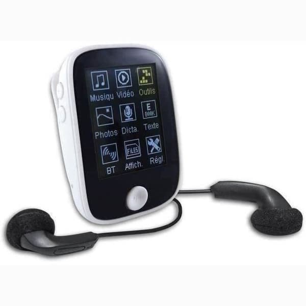 Inovalley MP40 Bluetooth MP4-spelare - 1,8" skärm - Micro SD - Vit
