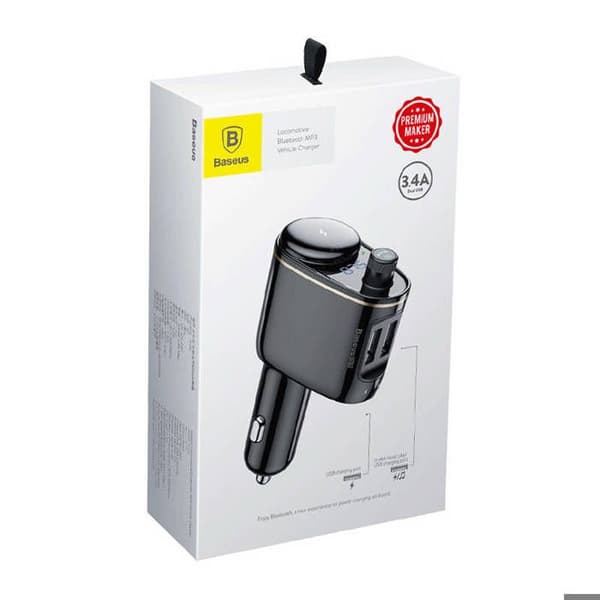 Bil MP3-spelare S-06 (CCHC000001) Bluetooth, 12-24V BASEUS svart