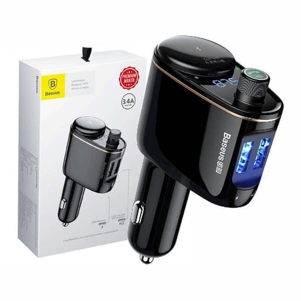 Bil MP3-spelare S-06 (CCHC000001) Bluetooth, 12-24V BASEUS svart
