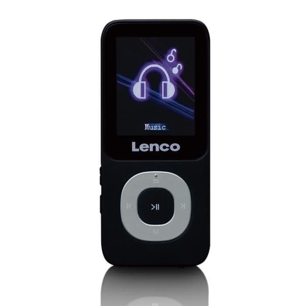 Lenco Xemio-659GY - MP3/MP4-spelare med 4 GB micro SD-kort, grå Svart, Grå
