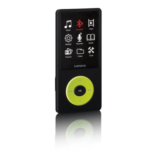 8GB Bluetooth MP3/MP4-spelare - Lenco - Svart-Grön