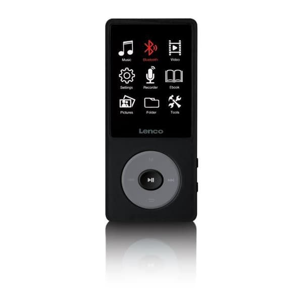 8GB Bluetooth MP3/MP4-spelare - Lenco Xemio-769 Svart-Grå Svart, Grå