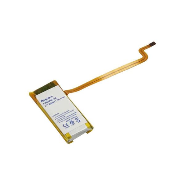 Li-Polymer-batteri 450mAh för Apple iPod 5G 30GB 3,7V 1,7Wh
