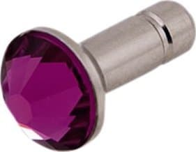 White Diamonds Crystal Pin, Apple iPhone 5, Rosa, 3.5mm, 1 stykker
