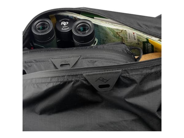 Peak Design Ultralight - Pung - liten - Terra Shell 50D ripstop nylon, ultra-high molecular weight polyethylene fabric - svart