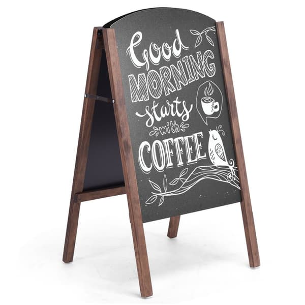 Tavle, 60x37 cm, Sort/Kaffe