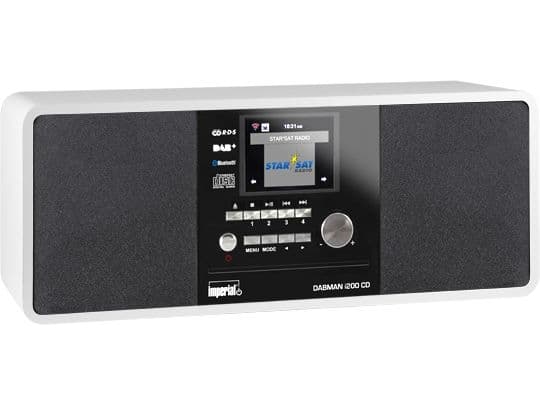 Imperial DABMAN i200 CD, Digitalt, DAB+, FM, UKW, Spiller, CD, 20 W, 7,62 cm (3")