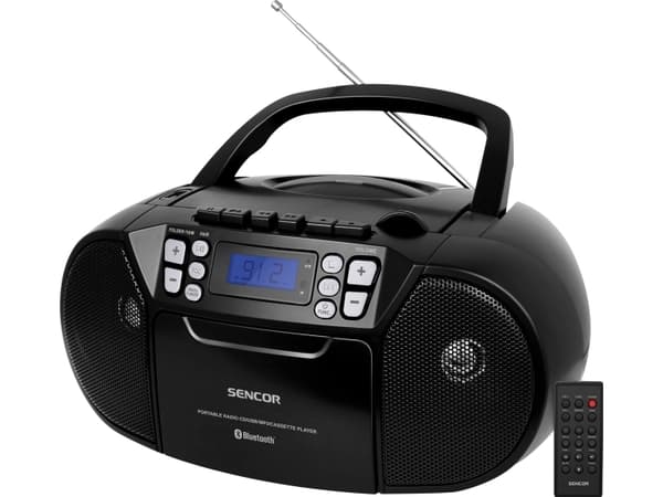 Sencor SPT 3907 B, Digitalt, FM, 87,5 - 108 MHz, Spiller, CD-R, CD-RW, Tilfeldig, Repeter