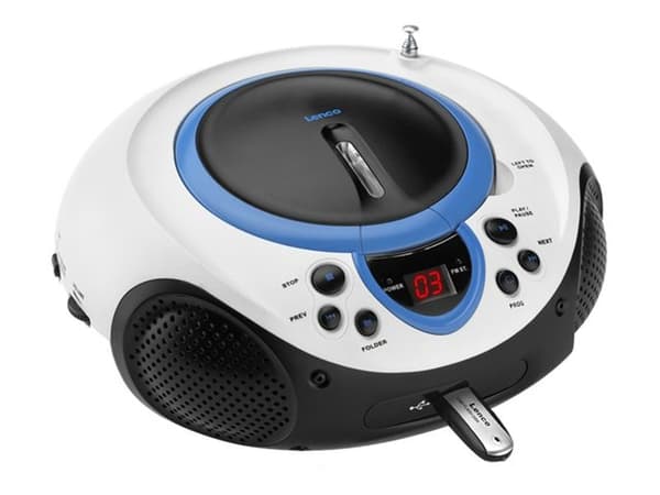 Lenco SCD-38 USB - Boomboks - blå
