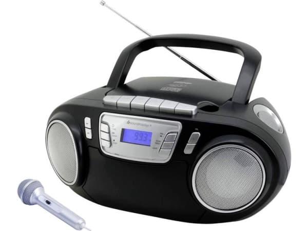 BOOMBOX SOUNDMASTER SCD5800SW FM-PLL, CD/CD-R/RW, KASETA, USB, MIKROFONI, ŚWIATŁA