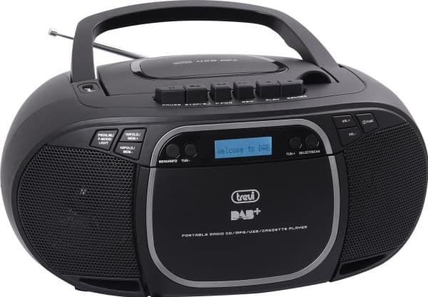 Trevi CMP 576 DAB, DAB, DAB+, FM, 87,5 - 108 Mhz, 174.928 - 239.200 Mhz, 1,5 W, Blå, Sort
