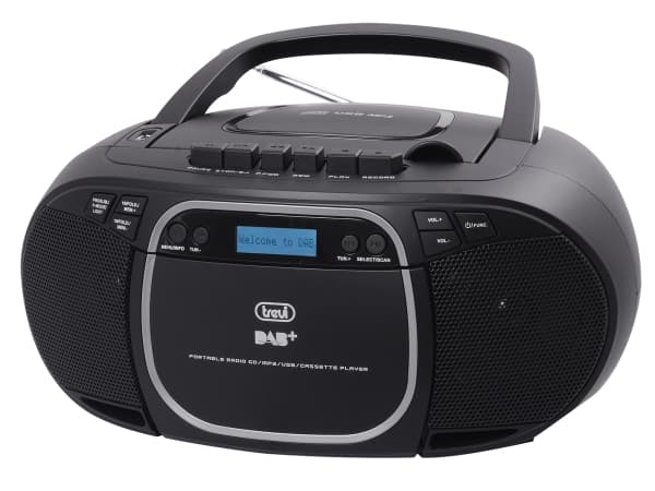 Trevi CMP 576 DAB, DAB, DAB+, FM, 87,5 - 108 Mhz, 174.928 - 239.200 Mhz, 1,5 W, Blå, Sort