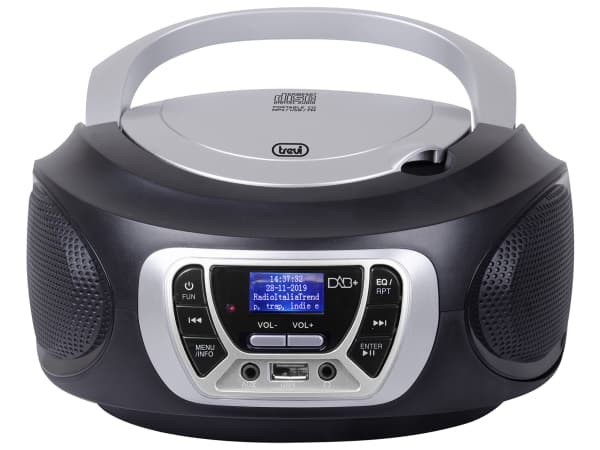 Trevi CMP 510 DAB, Digitalt, DAB, DAB+, FM, 87,5 - 108 MHz, 174.928 - 239.2 MHz, Spiller, CD, CD-R, CD-RW