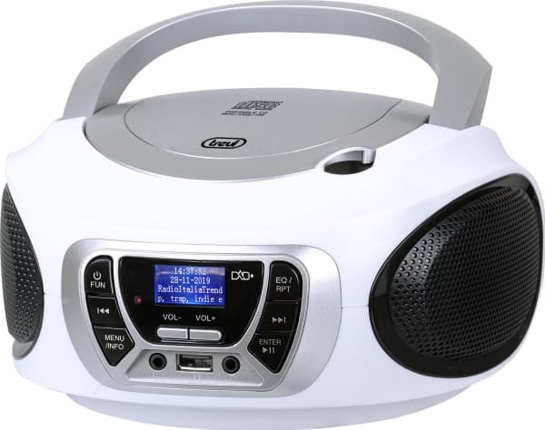 Trevi CMP 510 DAB, Digital, DAB, DAB+, FM, Afspiller, CD, CD-R, CD-RW, Afspil/pause, Skip down, Skip up, Stop, Top