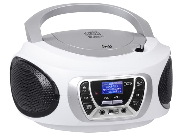 Trevi CMP 510 DAB, Digital, DAB, DAB+, FM, Afspiller, CD, CD-R, CD-RW, Afspil/pause, Skip down, Skip up, Stop, Top