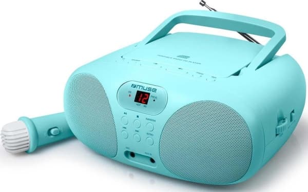 Muse MD-203 KB, Analog, FM, Spelare, CD, CD-R, CD-RW, Repetera allt, Repetera en, LED