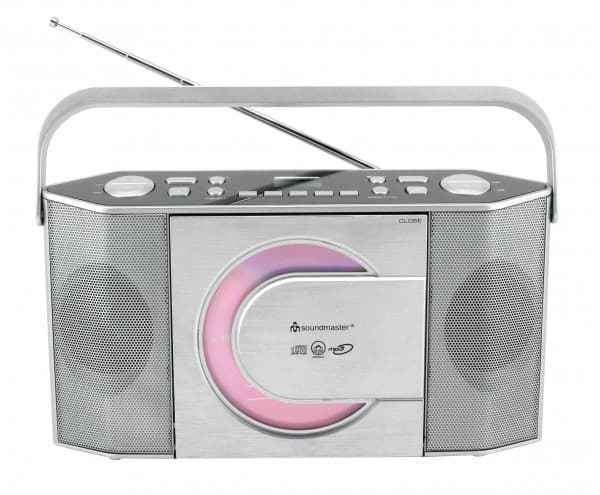 Soundmaster RCD1755SI, Analog, UKW, Spelare, CD, CD-R, CD-RW, Repetera, Silver