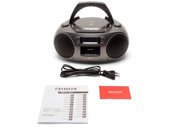 Aiwa BBTC-660DAB/MG, Analog och digital, DAB+, FM, Spelare, CD, Program, Topp