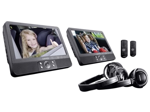 Lenco DVP-939, Bærbar DVD-spiller, Tabletop, Sort, SVCD, VCD, CD, CD-R, CD-RW, DVD+R, DVD+RW, DVD-R, DVD-RW, NTSC, PAL