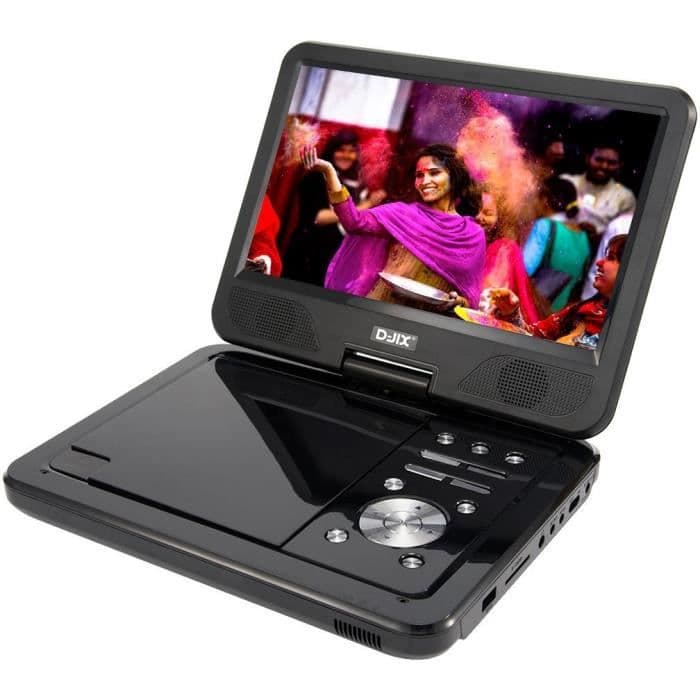 D-JIX PVS1006-20 Bærbar DVD-afspiller 10 Rotary - Sort