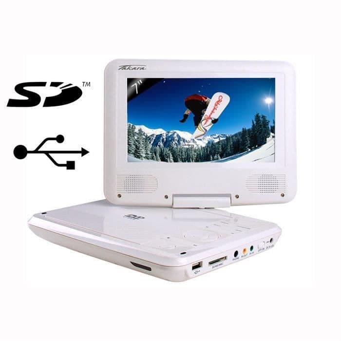 TAKARA VR132W - Bærbar DVD-afspiller 7 Hvid