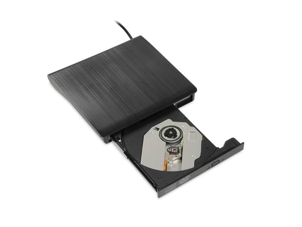 iBox IED02, Musta, Työpöytä/Notebook, DVD-ROM, USB 3.2 Gen 1 (3.1 Gen 1), CD-R, CD-ROM, CD-RW, DVD+R, DVD-R, DVD-R DL, DVD-ROM, DVD-RW, 24x