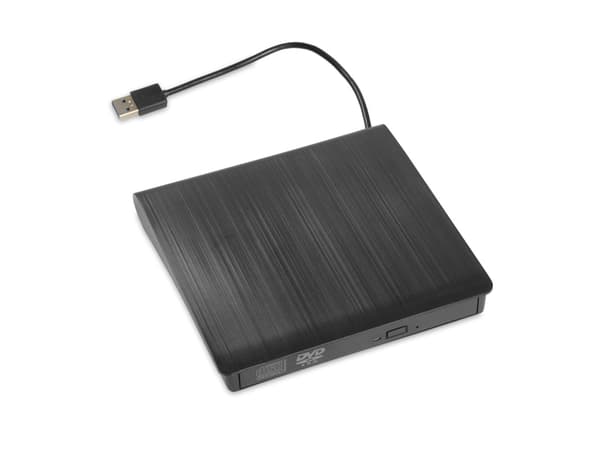 iBOX IED02 - Platestasjon - DVD-ROM - 8x - USB 3.1 Gen 1 - ekstern - svart Sort