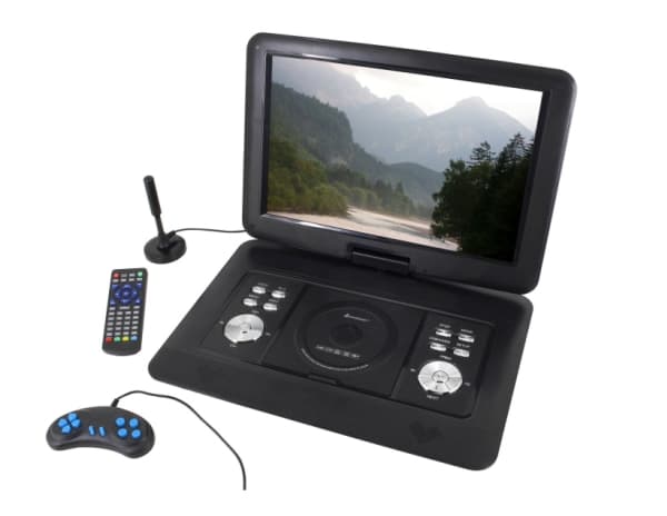 Soundmaster PDB1600SW, Bærbar DVD-spiller, Konvertibel, Sort, DVD-Video, MP3, VCD, CD, CD-R, CD-RW, DVD+R, DVD+RW, DVD-R, DVD-RW, DVB-T2