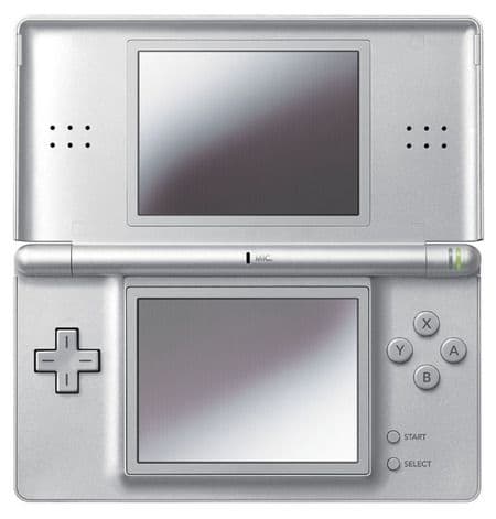 Nintendo DS Lite Basenhet - Silver - Nintendo DS (käytetty)