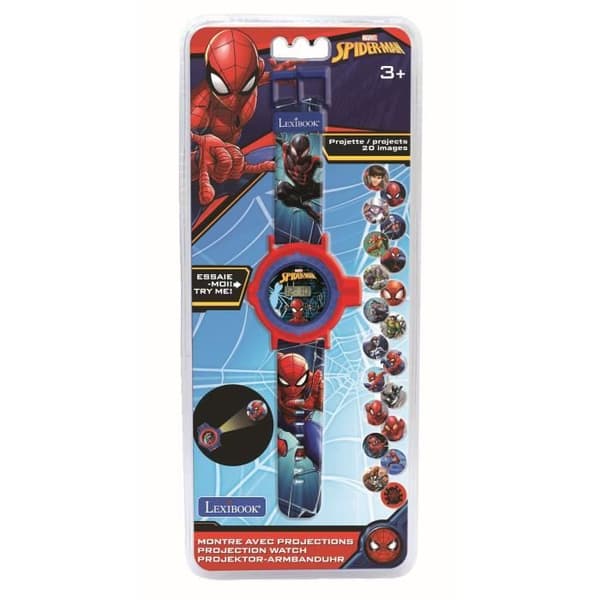 SPIDER-MAN Digital klocka med projektion av 20 bilder - LEXIBOOK