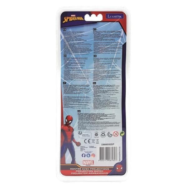 SPIDER-MAN Digital klocka med projektion av 20 bilder - LEXIBOOK