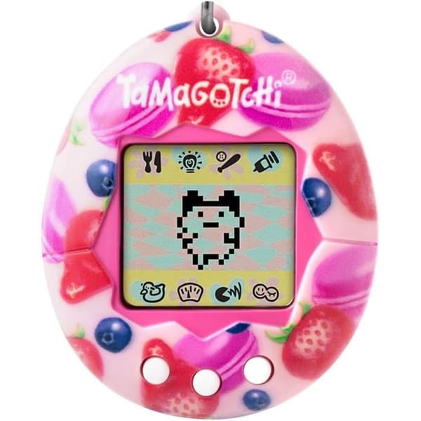 Tamagotchi - BANDAI - Original Tamagotchi - Berry Delicious - virtuellt elektroniskt husdjur med färgskärm, 3 knappar och spel