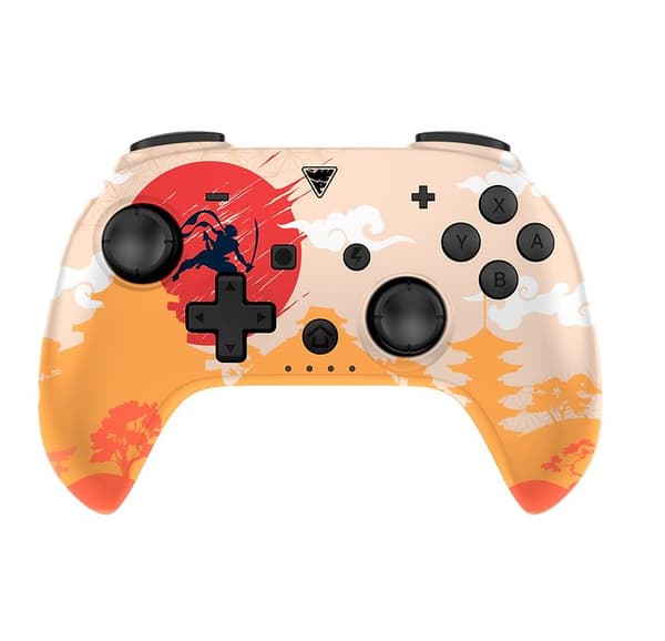 Dragonshock - POPTOP COMPACT BT - Kompakt trådlös Bluetooth Rising Sun-kontroll för Nintendo Switch, Switch Lite och Switch OLED