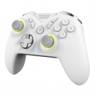 DragonShock - NEBULA PRO - Pro trådlös handkontroll vit kompatibel med Nintendo Switch - Switch Lite - Switch OLED - PS3 - PC - Android