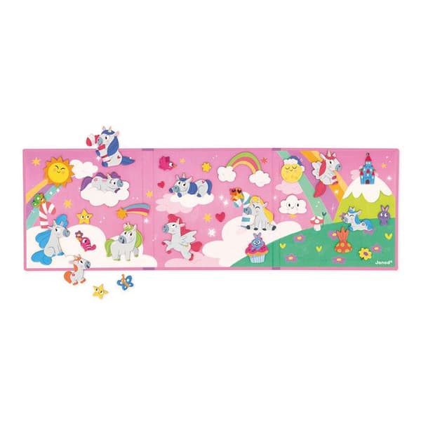 Magnéti'Stories Unicorns - Magnetiskt utbildningsspel 30 magneter - Barnleksak i FSC-kartong - Från 3 år