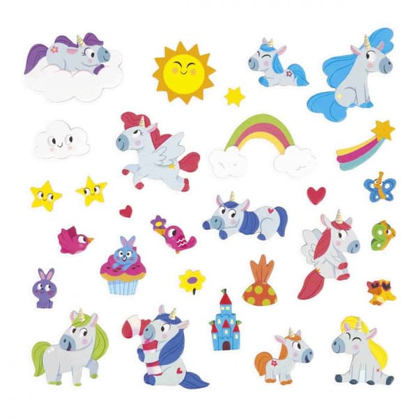 Magnéti'Stories Unicorns - Magnetiskt utbildningsspel 30 magneter - Barnleksak i FSC-kartong - Från 3 år