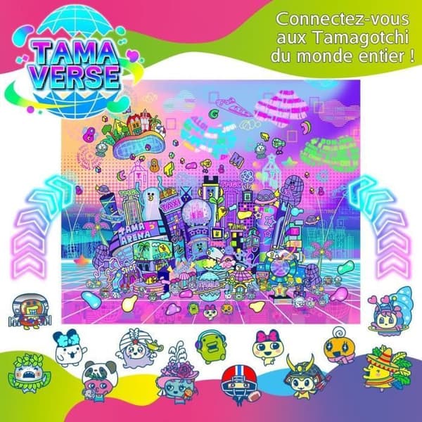 Tamagotchi Uni - Bandai - Lila modell - Virtuellt husdjur kopplat med klockarmband