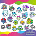Miniatyrbild 4 av 7: Tamagotchi Uni - Bandai - Lila modell - Virtuellt husdjur kopplat med klockarmband