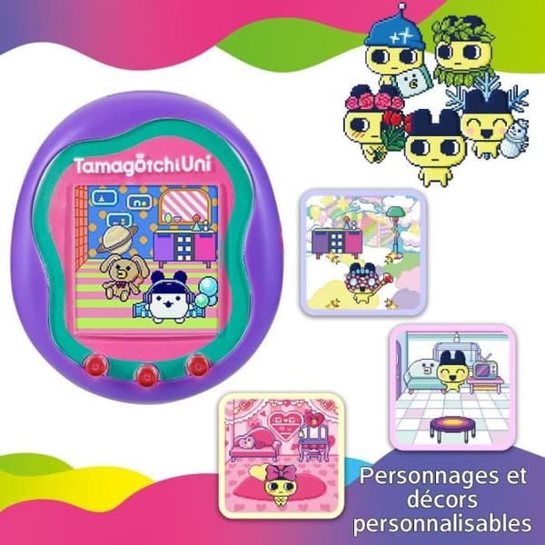 Tamagotchi Uni - Bandai - Lila modell - Virtuellt husdjur kopplat med klockarmband