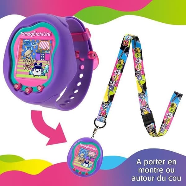 Tamagotchi Uni - Bandai - Lila modell - Virtuellt husdjur kopplat med klockarmband