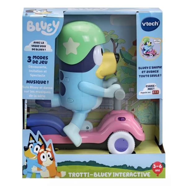 Bluey Interactive Scooter - VTECH - BLUEY - 3 spellägen - Blandat - Blå