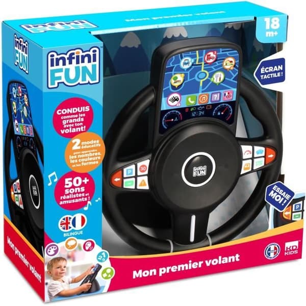Toy Steering Wheel - KD - My First Steering Wheel - Realistisk och ergonomisk för småbarn
