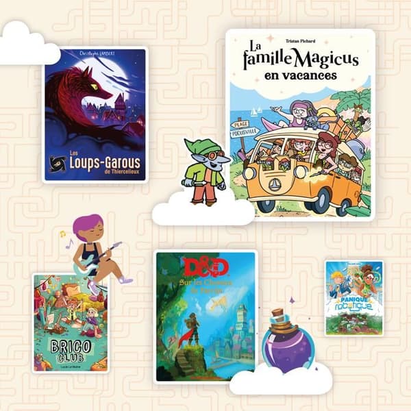 Utbildningskonsol - Lunii - Boxset Familjen Magicus åker på semester - Interaktiv ljudbok från 7 år