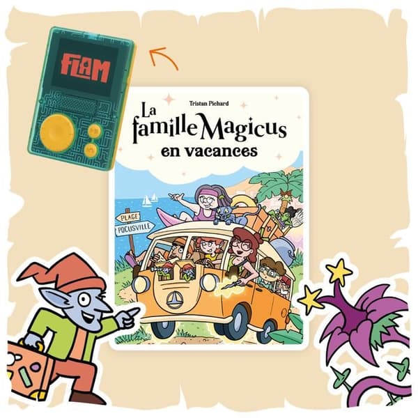 Utbildningskonsol - Lunii - Boxset Familjen Magicus åker på semester - Interaktiv ljudbok från 7 år