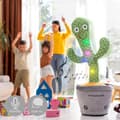 Pikkukuva 1 / 8: Rechargeable Dancing and Talking Cactus with Music and Multicoloured LED Cacxi InnovaGoods