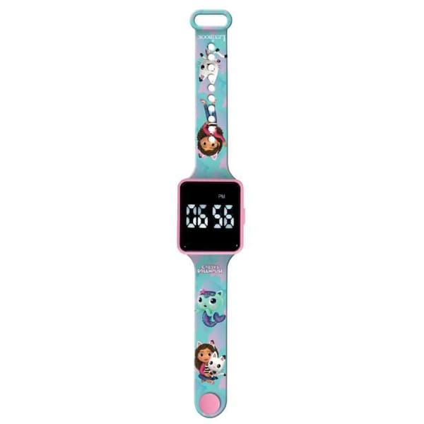 Lexibook - Gabby and the Magic House - Connected LED-klocka - Justerbart armband