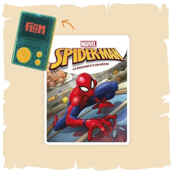 Interaktiv ljudbok - Lunii - Spiderman - 22 kapitel - 10 märken - Från 7 år