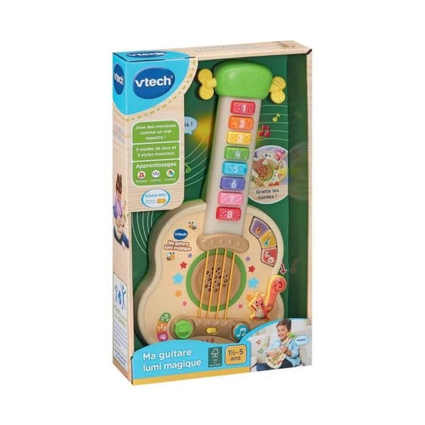 MIN MAGISKA LUMI-GITAR (LEKSAK MED FSC-CERTIFIERAD TRÄDEL)